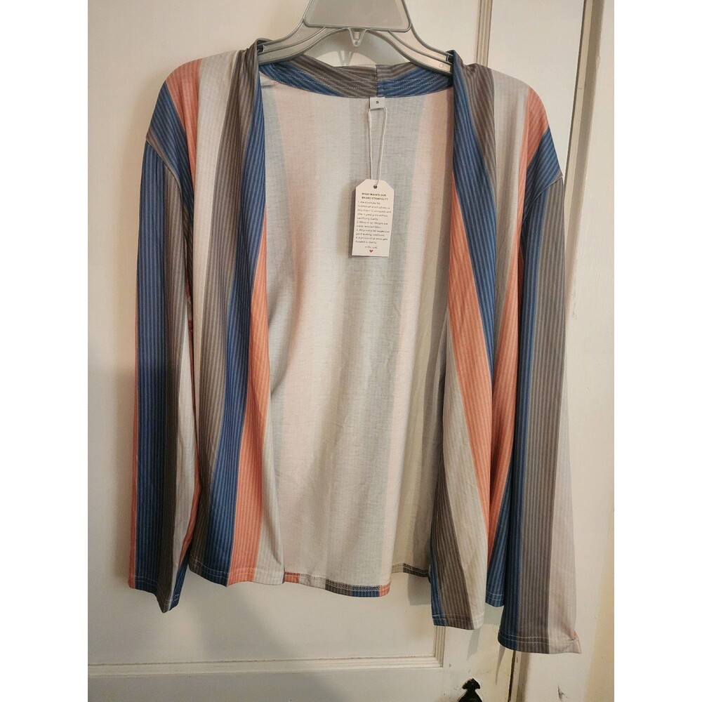 Womens striped cardigan